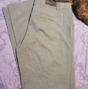 NWT ORIG $98! Grey Gray Trousers Pants Ann Taylor 16 Tall